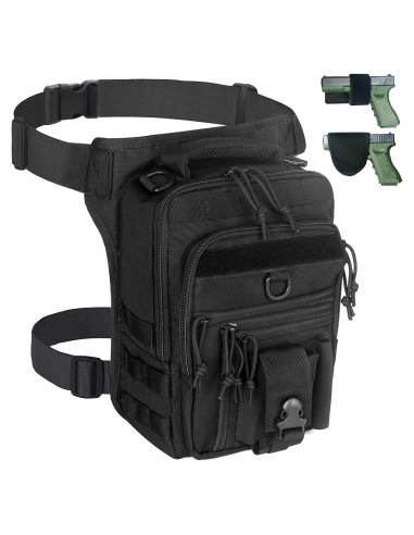 Bolsa de Pierna Táctica DegeTMVe Doble Funda 33x23cm