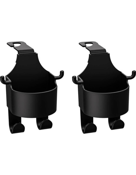 Organizador de Coche 2 Ganchos Reposacabezas con Portavasos