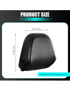 Cubiertas de reposacabezas Shakas 2 PCS, cuero impermeable M 2