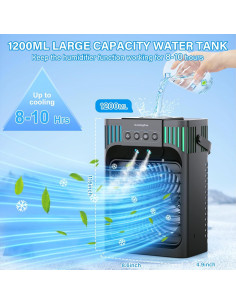 Acondicionador de Aire Portátil Serantzon AC 4-en-1 1200ml 2