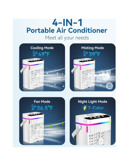 Acondicionador de Aire Portátil HAWANA TT-13 1250ml 4-en-1