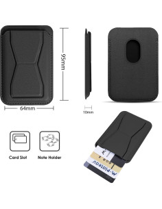 Billetera Magnética Penekin para Teléfono con Soporte y 3 Tarjetas 2