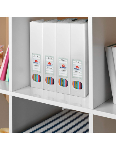 Soporte para Revistas Acrimet Blanco, Organizador Duradero, 2 Unidades