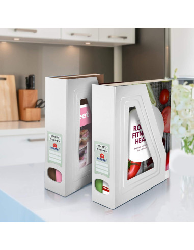 Soporte para Revistas Acrimet Blanco, Organizador Duradero, 2 Unidades