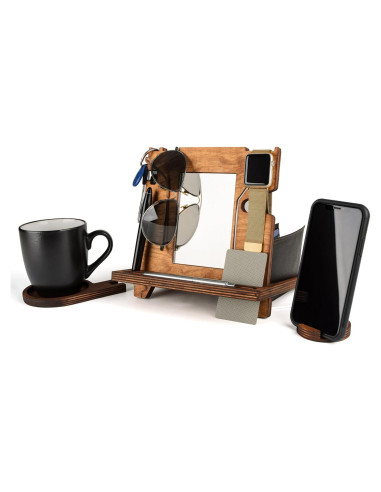 Estación de Acoplamiento de Madera Rostmarygift con Cargador Apple Watch