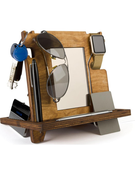 Estación de Acoplamiento de Madera Rostmarygift con Cargador Apple Watch