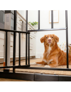 Puerta para Mascotas Extra Ancha Carlson 73.7-92.7 cm Negra 2