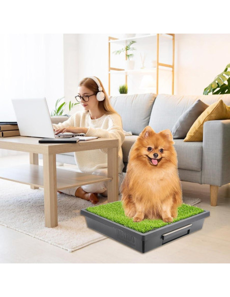 Paquete de 10 bandejas desechables Pee-Pod LUVCOSY para inodoro de perros