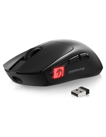 Ratón Inalámbrico MAMBASNAKE M4 24000 DPI RGB Ergonómico Negro