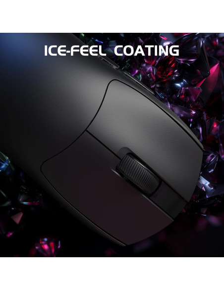 Ratón Inalámbrico MAMBASNAKE M4 24000 DPI RGB Ergonómico Negro