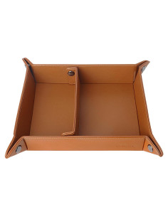 Bandeja de Cuero Vegano LUCKYCOIN 25x20 cm Organizador EDC