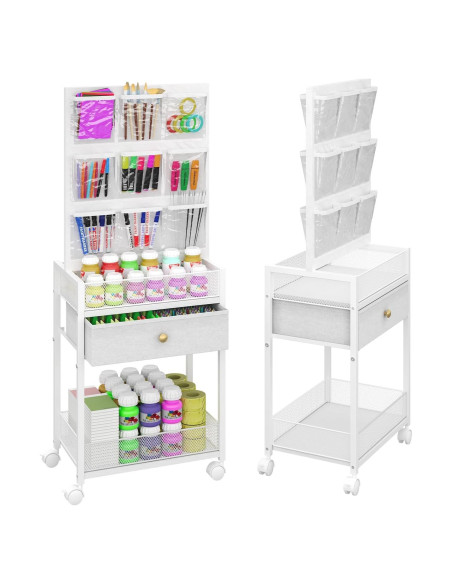 Carro Rodante de Manualidades Hencawima 5 Niveles Blanco