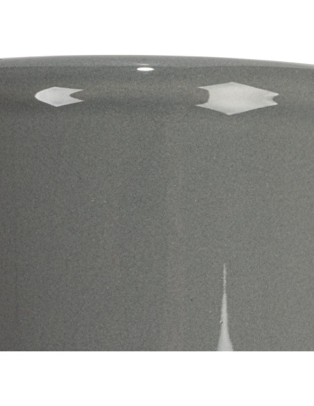 Conjunto de 3 Crocks de Cerámica Creative Co-Op en Gris y Blanco