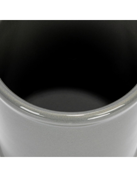 Conjunto de 3 Crocks de Cerámica Creative Co-Op en Gris y Blanco