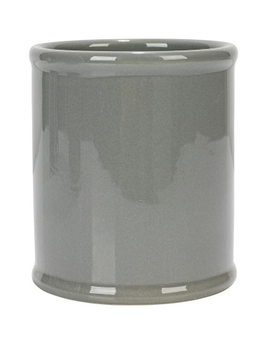 Conjunto de 3 Crocks de Cerámica Creative Co-Op en Gris y Blanco