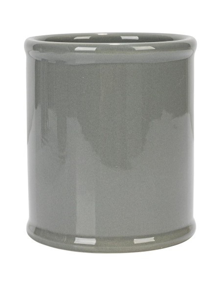 Conjunto de 3 Crocks de Cerámica Creative Co-Op en Gris y Blanco