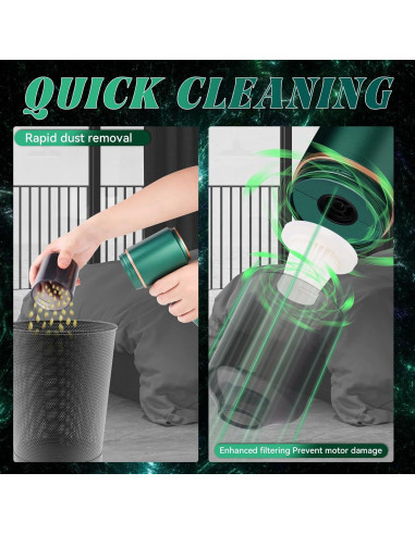 Aspiradora Portátil Inalámbrica Cagulax 4 en 1 20000PA Verde