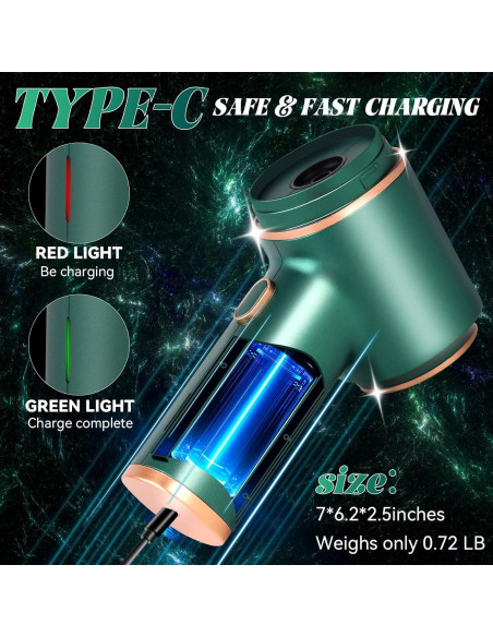 Aspiradora Portátil Inalámbrica Cagulax 4 en 1 20000PA Verde