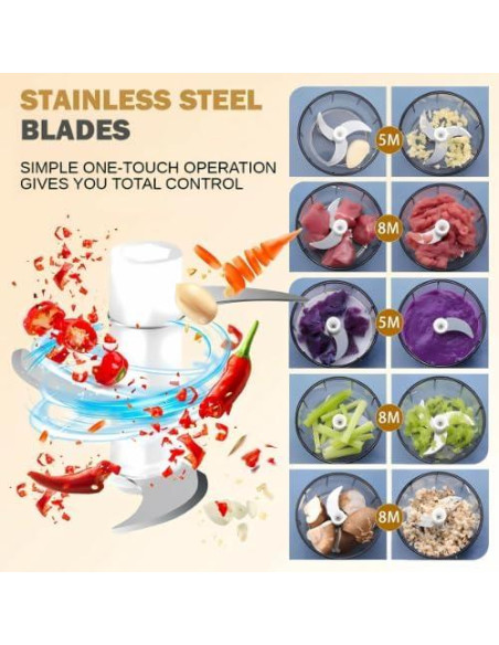 Picador de Ajo Eléctrico Genérico Pro Grind Rosa Recargable USB