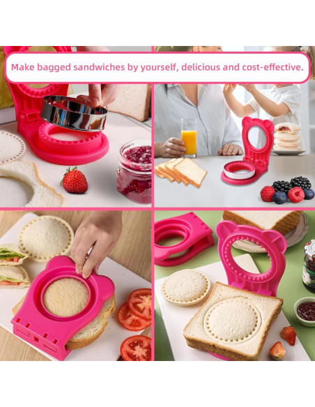 Cortador y Sellador de Sándwiches Kunovo 2 Piezas Acero Inoxidable