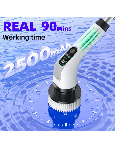 Limpiador Eléctrico Giratorio Yesayce A11 IPX7 con 7 Cabezas