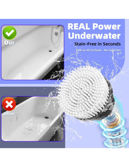 Limpiador Eléctrico Giratorio Yesayce A11 IPX7 con 7 Cabezas