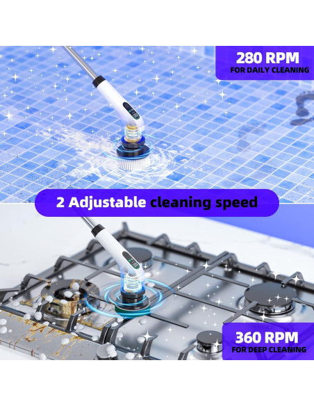 Limpiador Eléctrico Giratorio Yesayce A11 IPX7 con 7 Cabezas