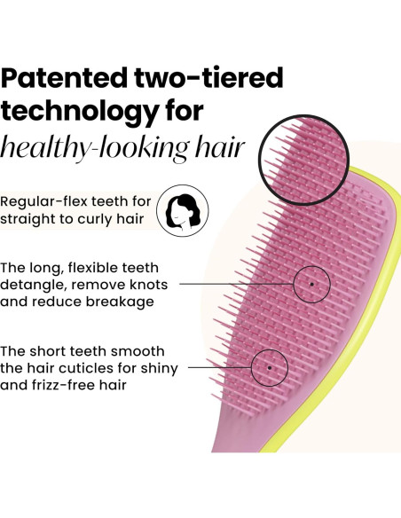 Desenredador de Cabello Tangle Teezer Definitivo Amarillo/Rosa