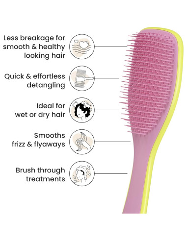 Desenredador de Cabello Tangle Teezer Definitivo Amarillo/Rosa