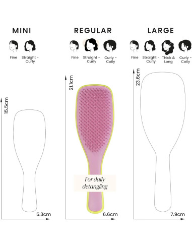 Desenredador de Cabello Tangle Teezer Definitivo Amarillo/Rosa