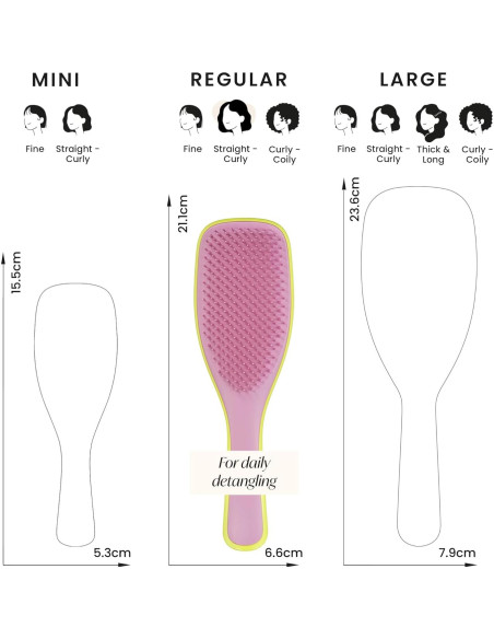 Desenredador de Cabello Tangle Teezer Definitivo Amarillo/Rosa