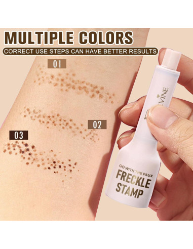 Bolígrafo Sello de Pecas FUERHPSH Impermeable Color Oscuro