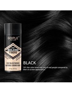 Juego de Aplicador de Fibra para Cabello y Barba WOZUTUNT - Negro 2