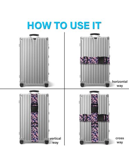 Correa de Equipaje Ajustable POLEUVETLT Anime Sakura 181 kg