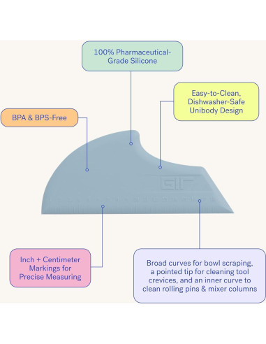 Espátula de Silicona GIR 20.32 cm Roja Resistente al Calor