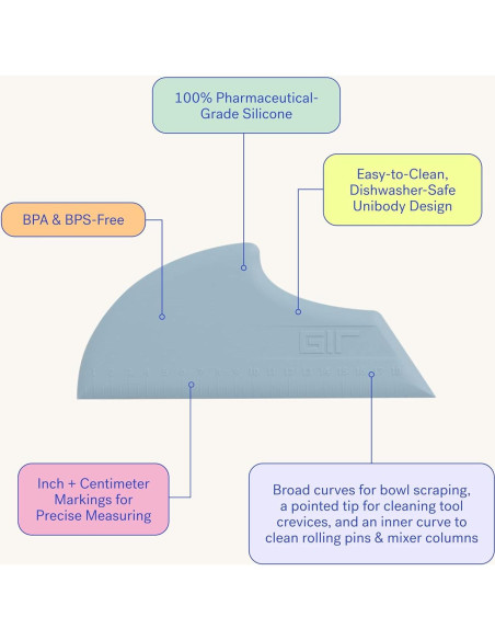 Espátula de Silicona GIR 20.32 cm Roja Resistente al Calor