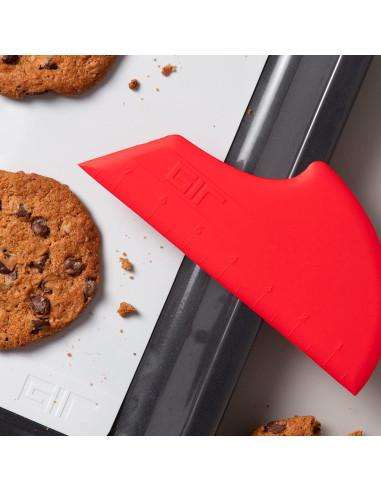 Espátula de Silicona GIR 20.32 cm Roja Resistente al Calor