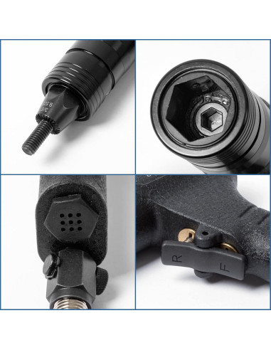 Pistola Neumática de Tuercas Remachadas UPWOOD UW-NR400S