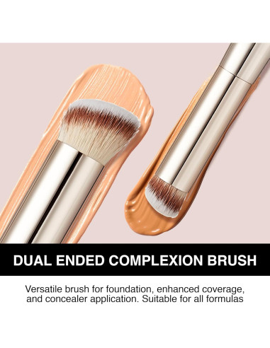 Brocha Profesional Doble Punta KISS NEW YORK para Maquillaje