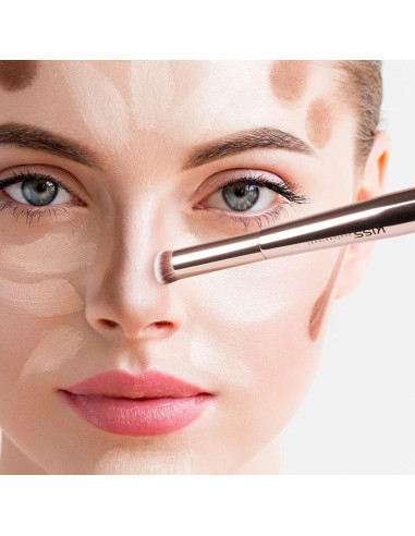 Brocha Profesional Doble Punta KISS NEW YORK para Maquillaje