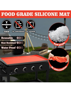 Manta de Silicona PURPLEBIRD 43.18 cm para Plancha Impermeable 2