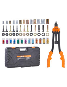 Kit de Herramienta de Tuerca Remachada VEVOR 16" con 13 Mandriles