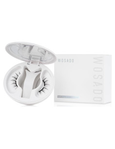 Pestañas Magnéticas WOSADO No.14 Negro Escarchado Reutilizables