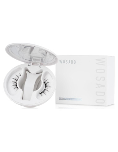 Pestañas Magnéticas WOSADO No.14 Negro Escarchado Reutilizables