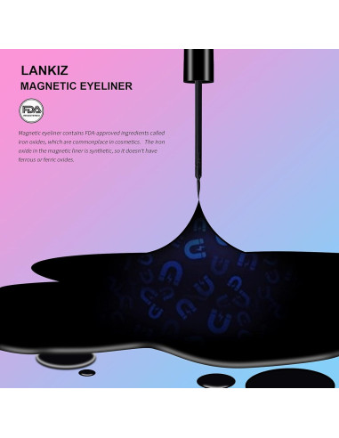 3 Pack Lápiz Magnético para Pestañas LANKIZ - Negro 5ml