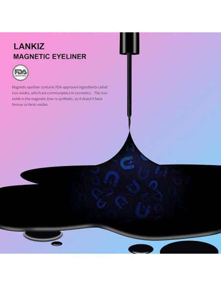 3 Pack Lápiz Magnético para Pestañas LANKIZ - Negro 5ml