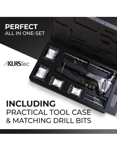 Kit de Pistola de Remaches KLRStec Profesional 120 Remaches