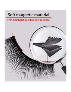 Pestañas Magnéticas Onewly - 2 Pares Reutilizables Sin Pegamento 2