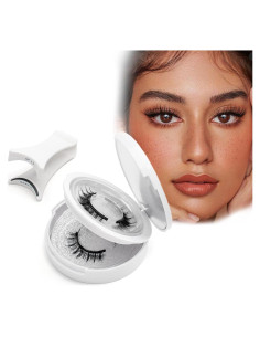 Pestañas Magnéticas 3D HDJCCY, Reutilizables, 2 Pares con Aplicador