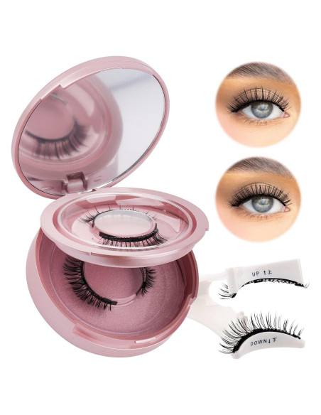 Pestañas Magnéticas FADVAN 2 Pares Reutilizables Naturales